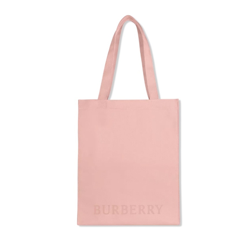 Burberry Fragrance Blush Pink Large Canvas Tote Bag Purse